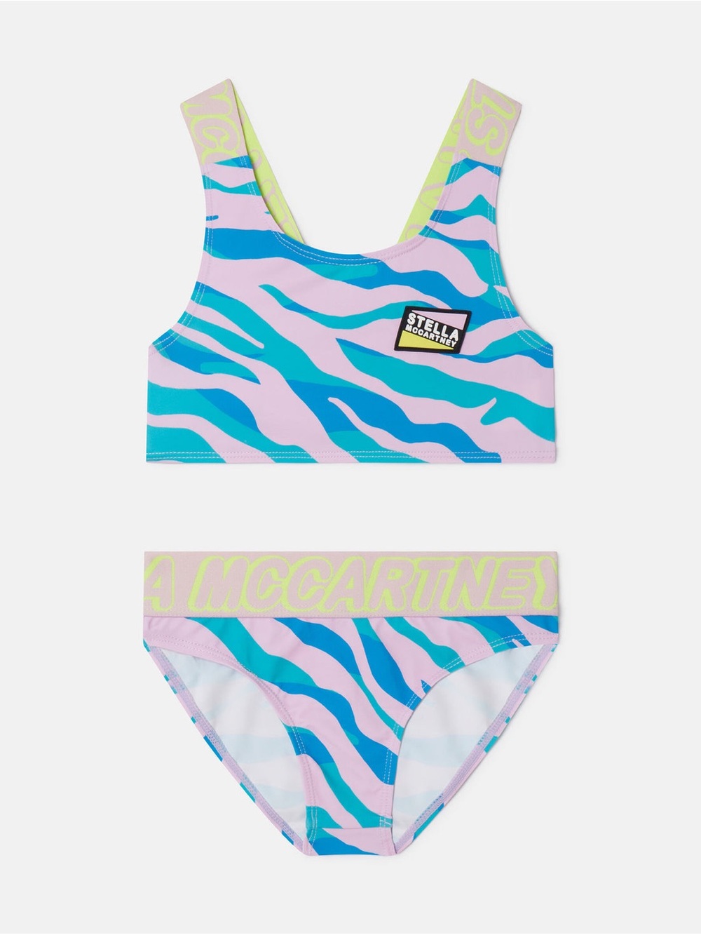 Stella McCartney Girls Zebra Print Bikini Set Sz 14 y.o.